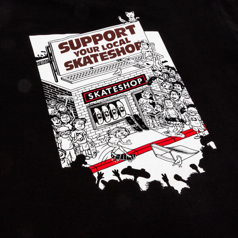 Skate Shop Day - SSD X AS Colour 303 Boards Shop Shirt (Black)